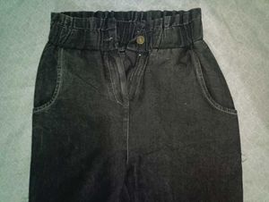Women Black Boyfriend Jeans