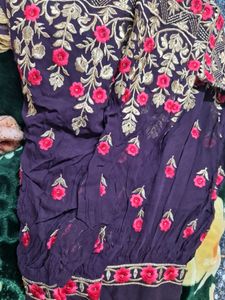Semi stitched sharara Set