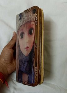Cute Doll Print Wallet
