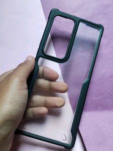Vivo V30 Clear Phone Case with Black Bumper
