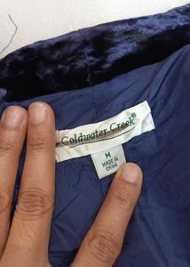 Purple Floral Velvet Coat