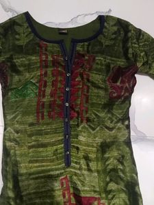 Green Colour Kurtha For Women