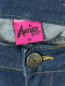 Blue Pencil Fit Full Length Jeans for Women