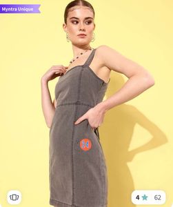 Grey Denim Dress