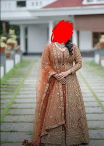 BURNT ORANGE WEDDING GOWN