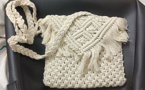Macrame Crossbody Bag