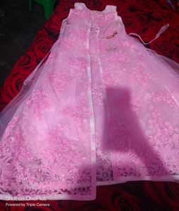 Beautiful Long Frock With Shrug For Women