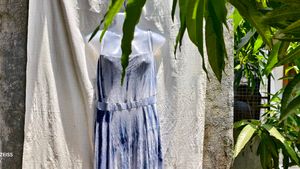 I. Blue Tie-Dye Maxi Dress