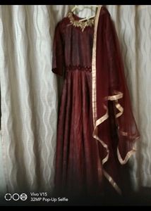 Designer Gown With Dupatta