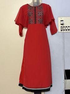 Elegant Red Ethnic Gown