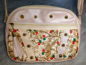 Embroidered sling Bag