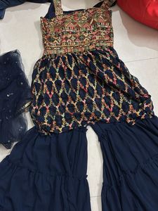 Embroidery full heavy blue leganga