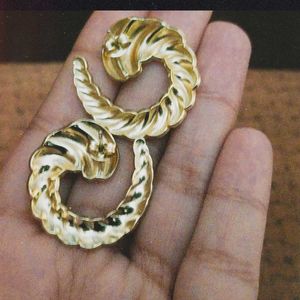 Gold Tone Hoop Earrings