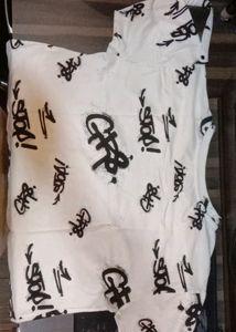 White Top With Black Graffiti