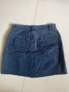 Navy Blue Denim Short Skirt Sale✨✨