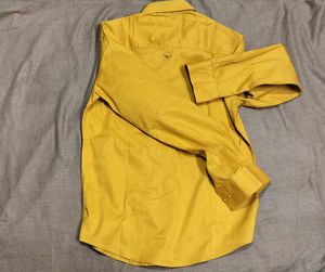 Stylish Mustard Yellow Casual Shirt