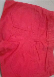 Red H&amp;M Denim Shorts
