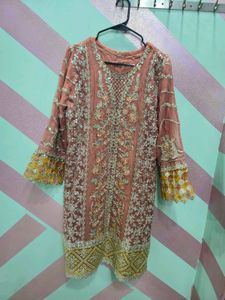 Pastel Heavy Chiffon Sharara Suit