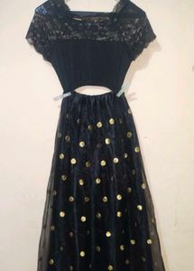Elegant Black Lace Dress size S