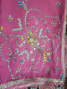 Magenta Colour New Saree