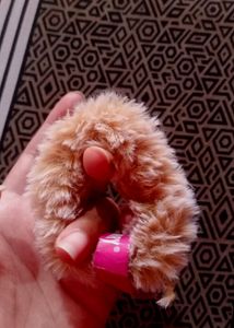 Sponge Women&#39;s Hair Rubber Band Ponytail Holder Fluffy Faux Rope Furry