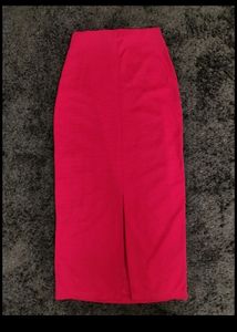 Long Western Red Skirt