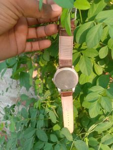 Men&#39;s Quartz Watch Brown Leather