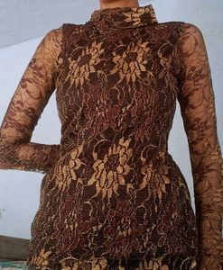 Lace Mock Neck Top