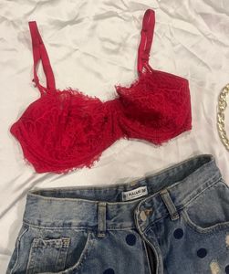 Victoria Red Non Padded Bra!