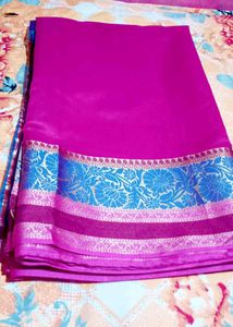 Silk Sare Elegant Pink Saree