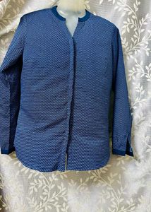 Blue Long Sleeve Top Branded