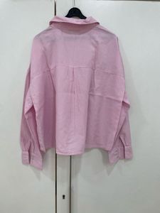 ✨ Pink Perfection: ZARA Lyocell-Linen Overshirt