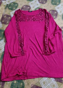 Pink Lace Top
