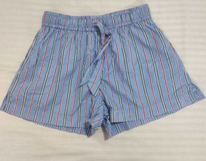 Casual Blue Striped Shorts