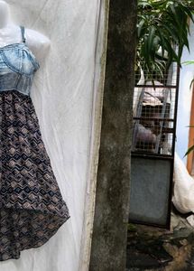 10210. Cute Denim Top Dress