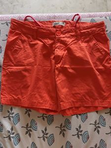 Orange Cubus Shorts
