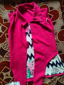 Pink Sleeveless Top