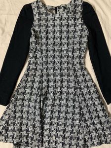 Korean Chic Tweed Mini Dress