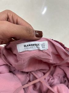 Sparkly Pink Sequin Romper