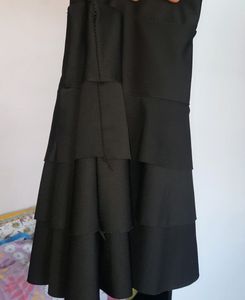 Black Mini Skirt With Layers
