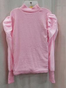 Pink Butterfly Print Top