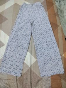 Floral Print Ruched Top And Trousers Co-rd Set