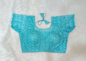 Aqua Lace Blouse