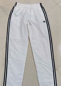 Adidas White Track Pants, M Size