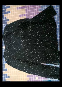 Sparkly Black Full sleeves top in xl size