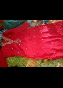 Cotton silk kurta with pant and dupatta