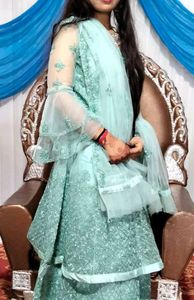 Pretty Sea Green Lehnga