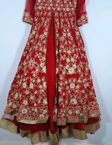 Gown With Dupatta Heavy Embroidered Ethnic Beauti