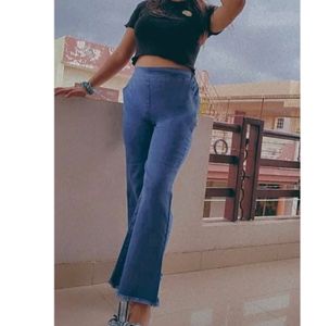 Flared Blue Jeans