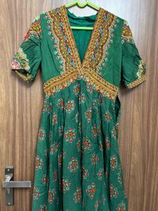 Ritu Kumar Green Midi Dress